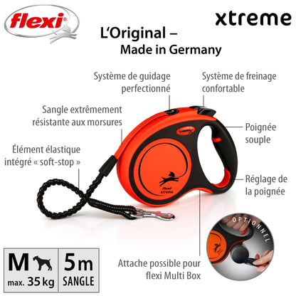 Laisse rétractable Flexi Xtreme Tape