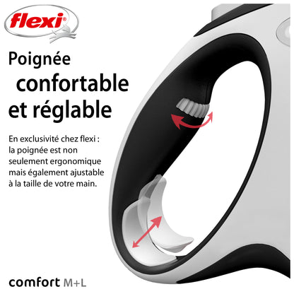 Laisse rétractable Flexi Comfort Tape