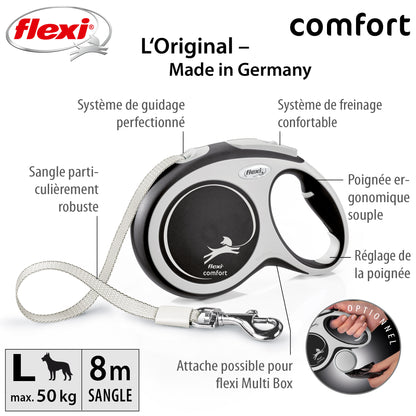 Laisse rétractable Flexi Comfort Tape