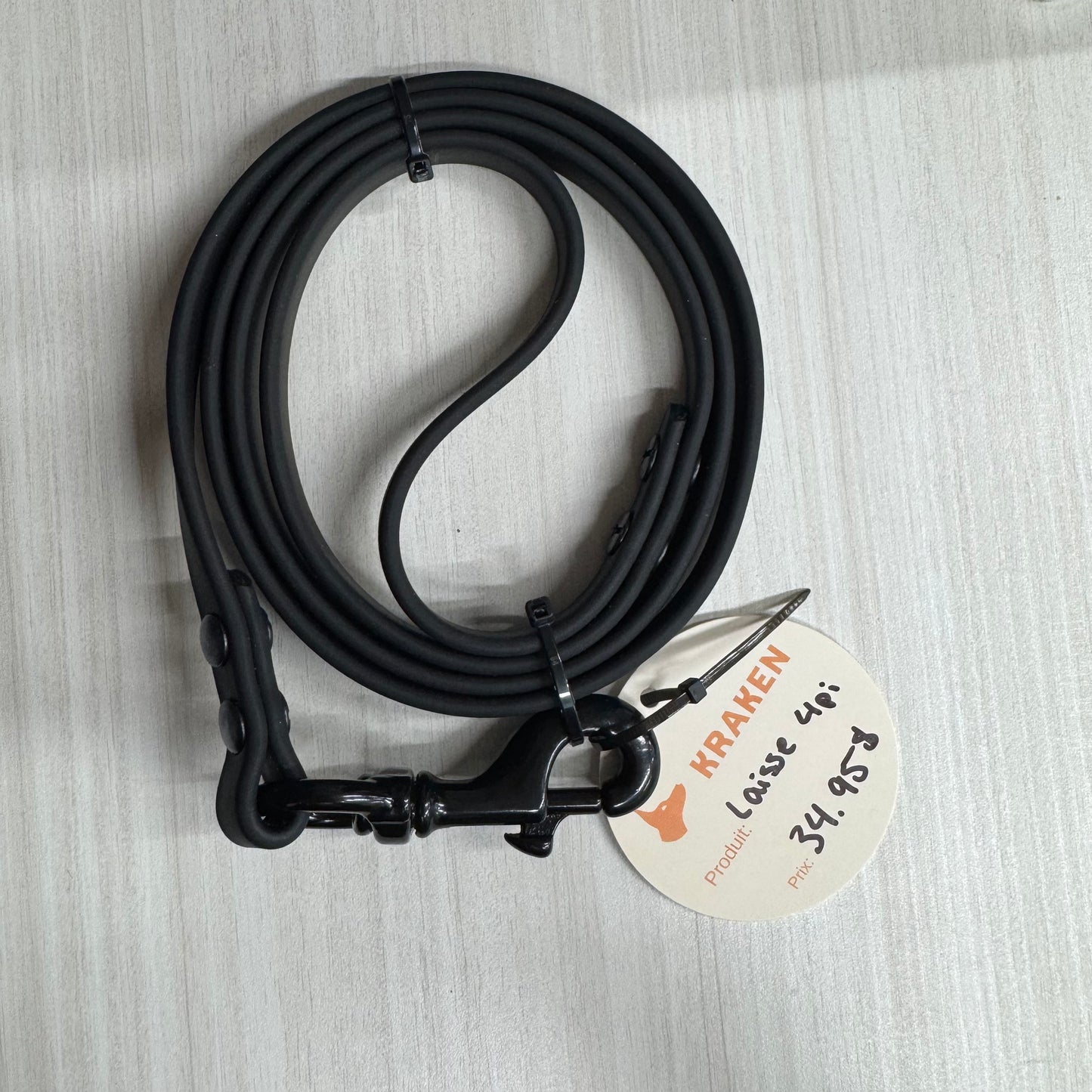 Standard Black 4-Foot Leash