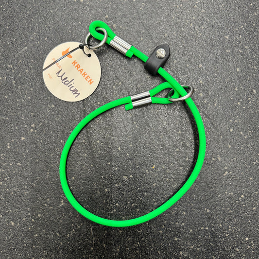 Green Round Biothane Slip Necklace