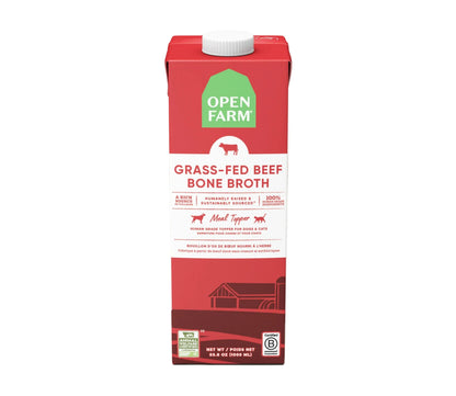 Bouillon d'os de bœuf nourri à l'herbe pour chiens
