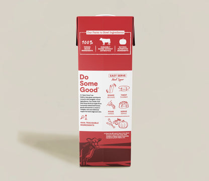 Bouillon d'os de bœuf nourri à l'herbe pour chiens