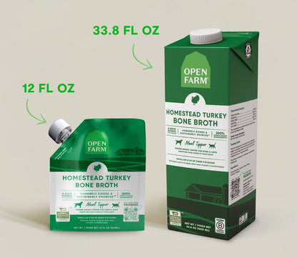 Bouillon d'os de dinde Homestead pour chiens