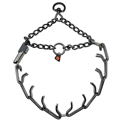 Herm Sprenger Collier De Travail Stainless Noir Avec Clip Quick Release